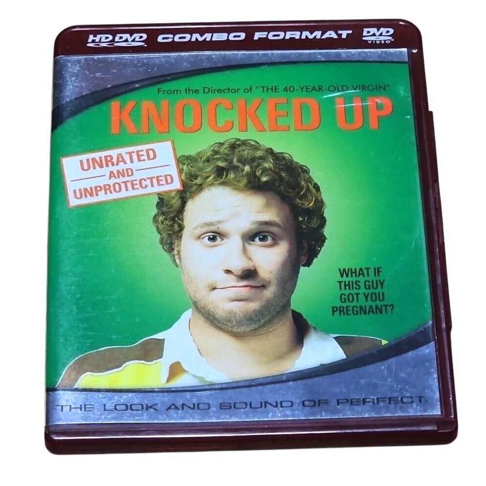Knocked Up HD DVD DVD Combo Movie Unrated Seth Rogen Judd Apatow Widescreen 2007